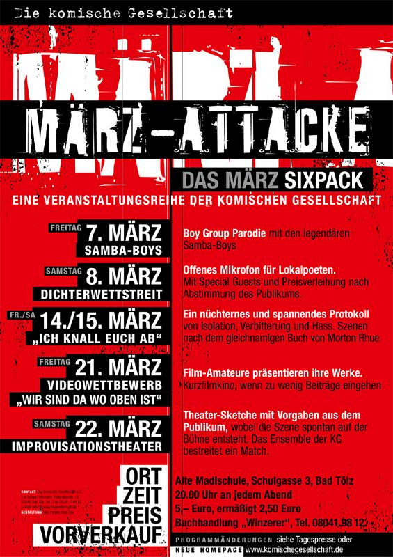 Plakat Märzattacke